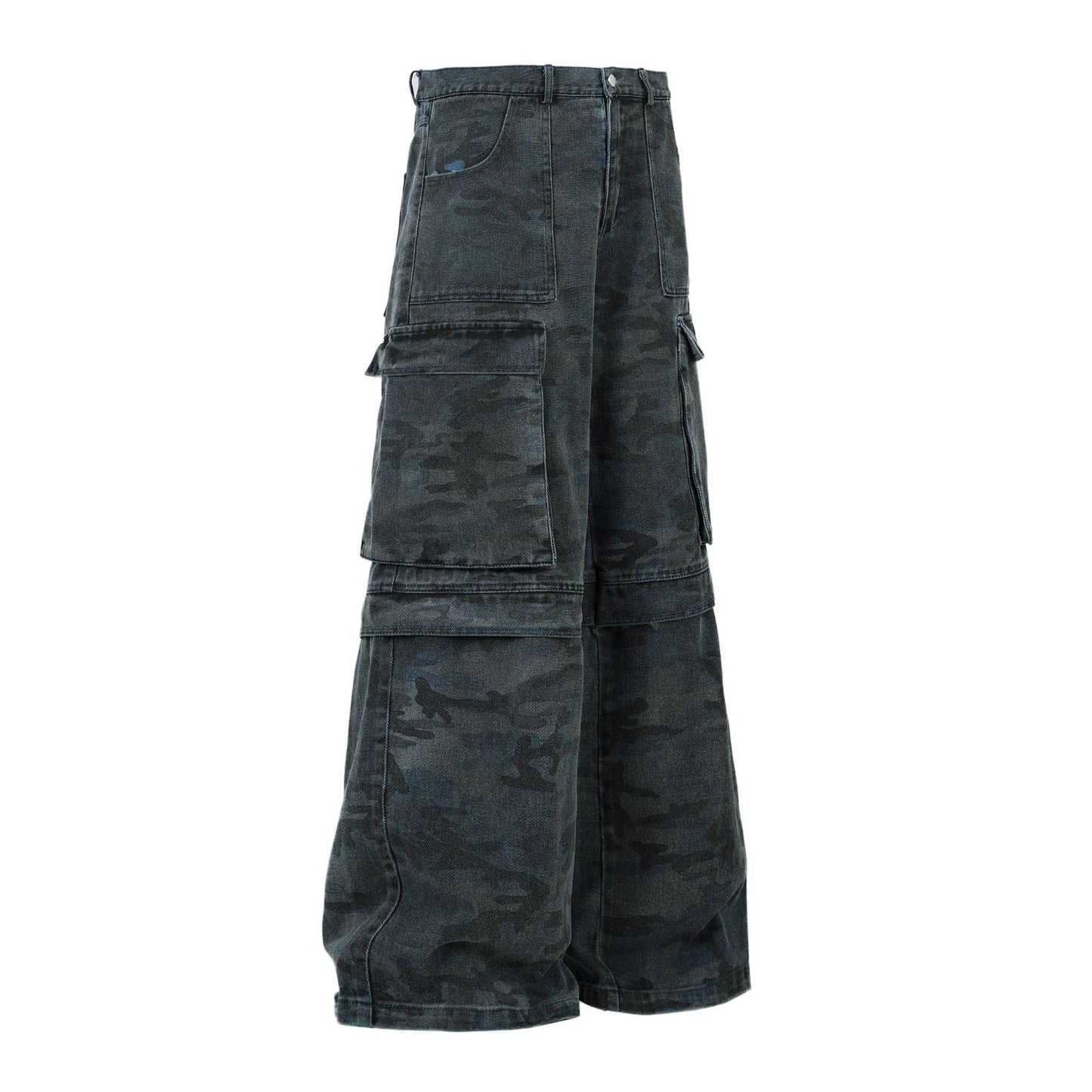 New high street camouflage large pocket overalls