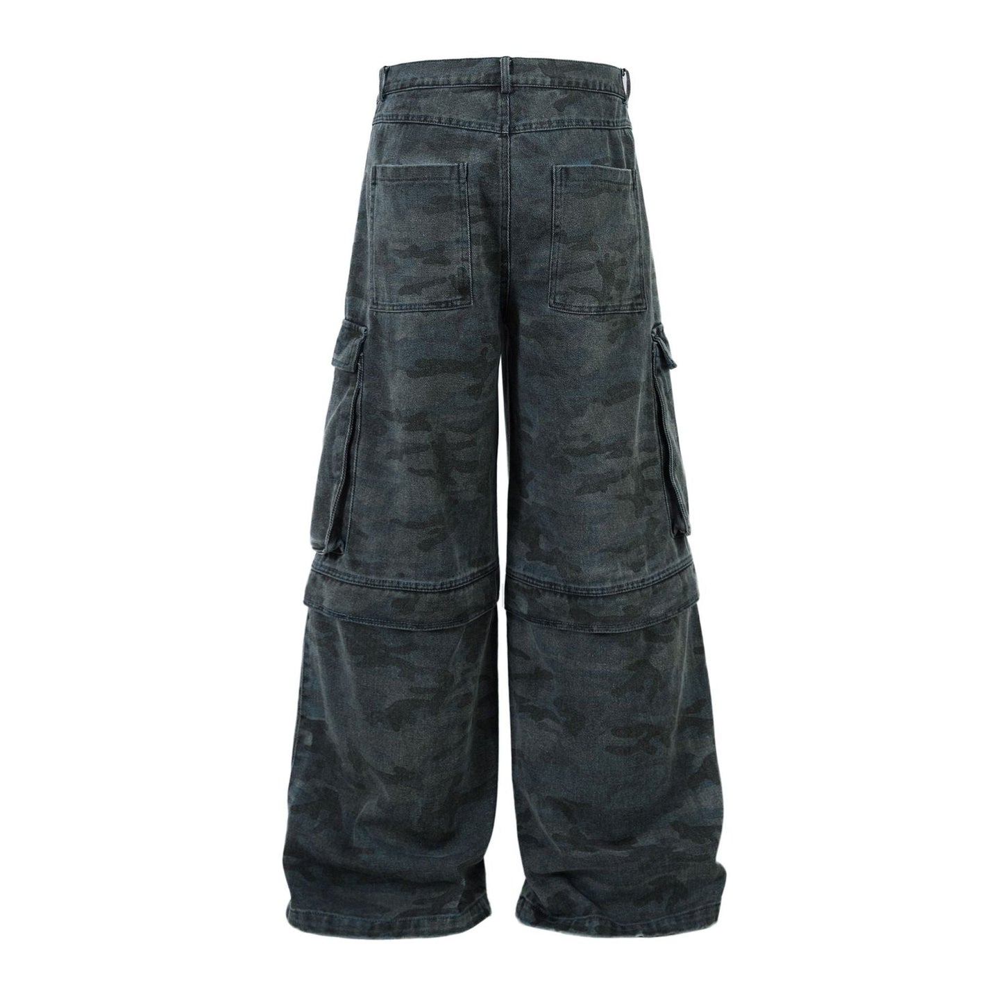 New high street camouflage large pocket overalls