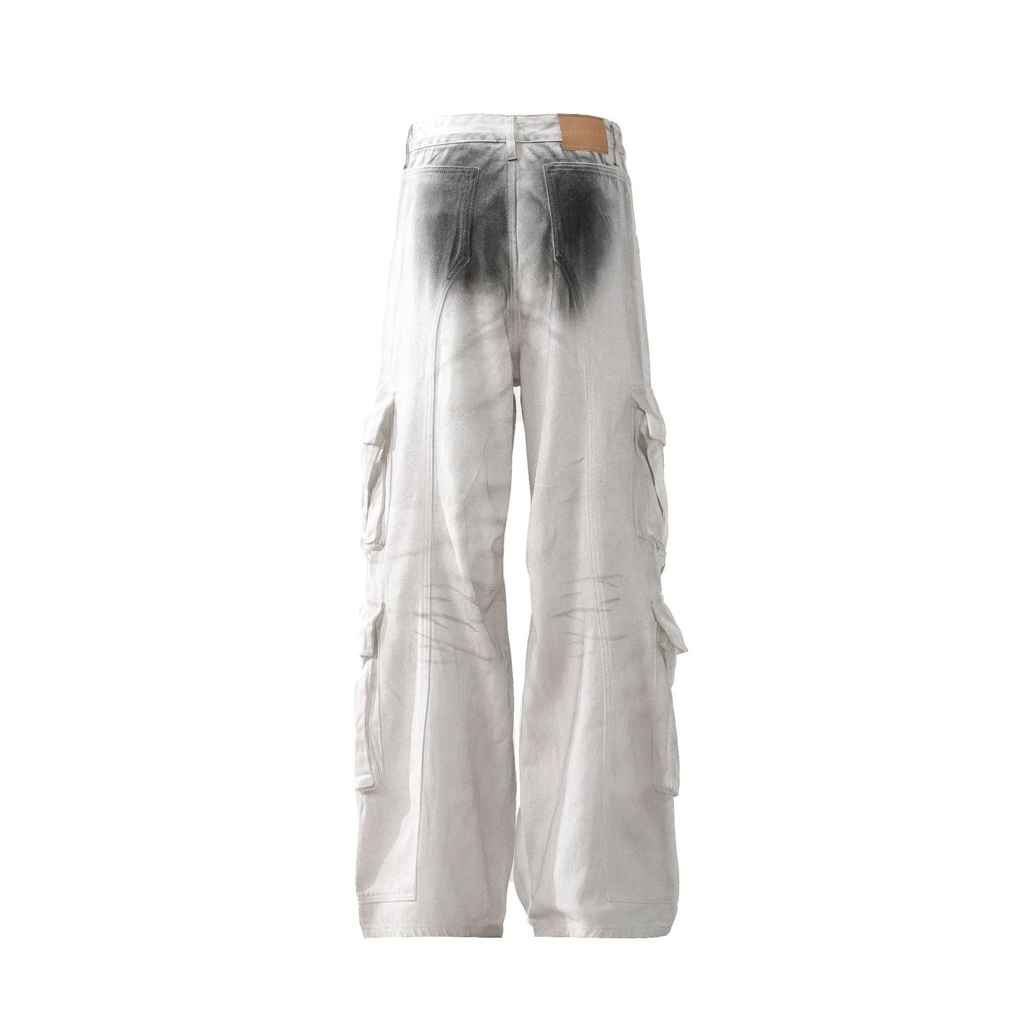 New jeans Men's dirty design Loose wide-leg pants